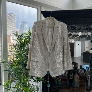 Loft Sequin Blazer - size 12